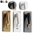 Sleek White Pendant Wall Lamps 3D model small image 1