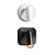 Sleek White Pendant Wall Lamps 3D model small image 4