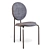  Michelle Low Back Dining Chair 3D model small image 2