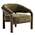 Elegant Marci Chair in Altro Snow 3D model small image 2