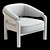 Elegant Marci Chair in Altro Snow 3D model small image 5