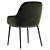 Modern Light Grey Konna Chair 3D model small image 6