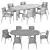 Atelier Dining Set by Turri 3D model small image 5