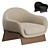 Modern Boolean Armchair by Bonaldo 3D model small image 1