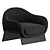 Modern Boolean Armchair by Bonaldo 3D model small image 2