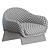 Modern Boolean Armchair by Bonaldo 3D model small image 3
