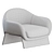 Modern Boolean Armchair by Bonaldo 3D model small image 4