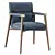 Elegant Atelier Chairs with Bronze Accents 3D model small image 1