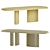 Sleek PADIGLIONI Table in Dual Color 3D model small image 4