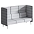 High-back Sofa CUF Milano DIVA 3D model small image 3