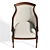 Matilda Accent Chair, UV Unwrapped 3D model small image 3