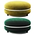 Elegant Macaron Pouf by Innova 3D model small image 2