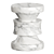  Modernist French Crafted Travertine Stool 3D model small image 3