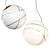 Elegant Glass Ball Pendant Light 3D model small image 1