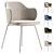 Elegant Yunia Chair by KaveHome 3D model small image 1