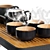 Elegant Tea Set Model Design 3D model small image 4