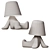 Modern Bob Brothers Sculpture Set 3D model small image 4