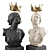 Regal Meltdown Metal Art Sculpture 3D model small image 1