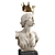 Regal Meltdown Metal Art Sculpture 3D model small image 3