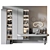 Customizable Furniture Composition with Decor 3D model small image 2