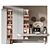 Customizable Furniture Composition with Decor 3D model small image 3