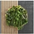 Wooden Flower Box Partition Wall 3D model small image 1