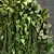 Wooden Flower Box Partition Wall 3D model small image 3