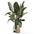 Handmade Metal Pot Indoor Plants 3D model small image 3