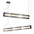 Adjustable Contemporary Pendant Lamp 3D model small image 1