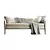 Eco-Leather Triple Office Sofa 3D model small image 10