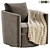 Modern Swivel Accent Chair - 2015 3D model small image 3