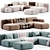 Modular Hippo Sofa by Mano 3D model small image 1