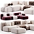 Modular Hippo Sofa by Mano 3D model small image 3