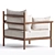 Premium Santo Armchair: Modern Elegance 3D model small image 4