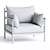 Premium Santo Armchair: Modern Elegance 3D model small image 7