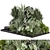 Garden Set Trees and Bushes 3D model small image 1