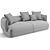 Trussardi Nebula Sofa 254 cm 3D model small image 7