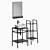 Bathroom Furniture Set Mart Ferro 3D model small image 1