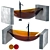 Crystal Hanging Bathtub Set 3D model small image 1