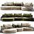 Modular Moonlight Sofa Outdoor Furnish 3D model small image 2