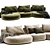 Modular Moonlight Sofa Outdoor Furnish 3D model small image 3