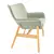 Contemporary Vedbo Armchair in Light Green 3D model small image 3