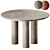 Modern Concrete Napa Dining Table 3D model small image 1