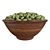 Organic Coffee Bean Bowl 3D model small image 3