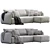 Modern Comfort Easy Sofa Set 3D model small image 7