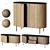 Randy TV Stand Wood Brown 3D model small image 4