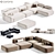 Ribble 3 Modular Sofa Set 3D model small image 1