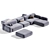 Ribble 3 Modular Sofa Set 3D model small image 2