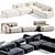 Ribble 3 Modular Sofa Set 3D model small image 4