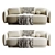 Elegance Canapé Sofa Set 3D model small image 5